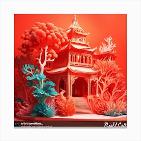 Chinese House Canvas Print