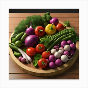 Fresh Vegetables Canvas Print