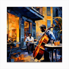 Jazz Musicians In New Orleans 2 Canvas Print