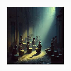 Drums of Silence II: Joy in the Shadows Canvas Print