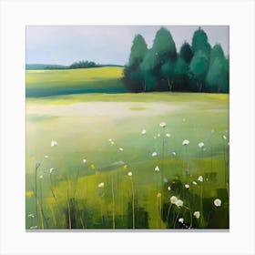 Default Original Landscape Plants Oil Painting 1 Canvas Print