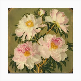 Peonies 12 Canvas Print