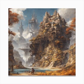 Fantasy Castle 2 Canvas Print