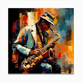 Jazz Musician 37 Canvas Print