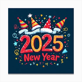 New Year 2025 Canvas Print