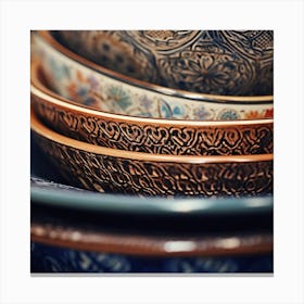 Stacked Bowls Canvas Print