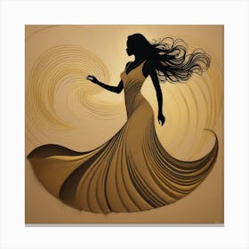 Golden Dancer Canvas Print