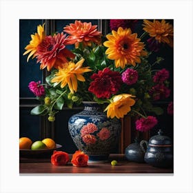 Flowers In A Vase 115 Canvas Print