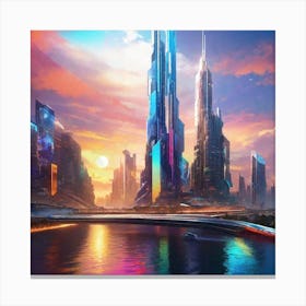 Futuristic City 159 Canvas Print