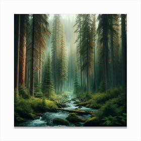 Forest Stream 4 Canvas Print