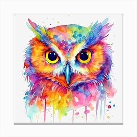 Colorful Owl 8 Canvas Print