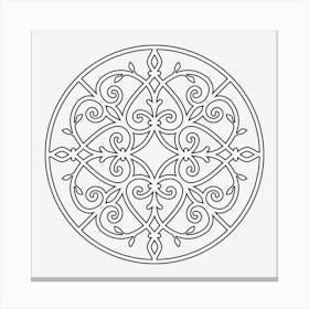 Iron Mandala 06 Canvas Print