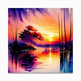 Sunset Painting 1 Canvas Print