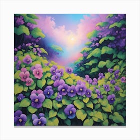 Violets Canvas Print