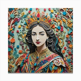 Portrait of a queen Canvas Print