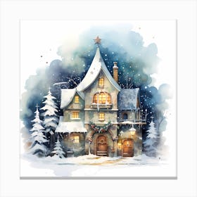 Christmas Easel Dreams Canvas Print