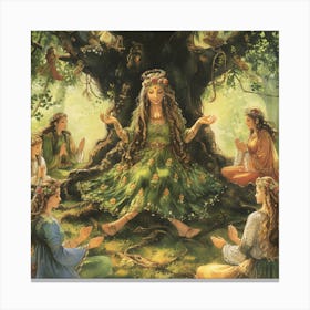 Hindu Style Mother Nature Canvas Print