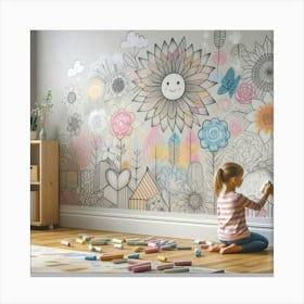 Child'S Drawing Room Canvas Print