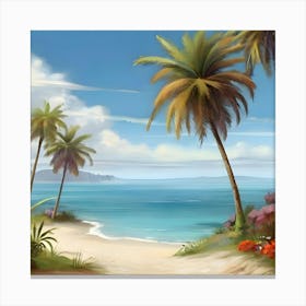 Of A Beach 1 Canvas Print