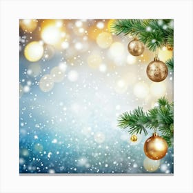 Decorative Snowfall Glow Holiday Tradition Space Festive Light Closeup Decor Season New (26) Canvas Print