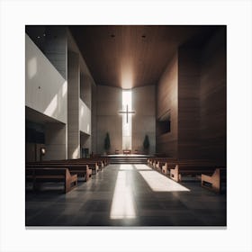 Empty Church Canvas Print