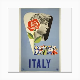 Vintage Travel Poster Italy Canvas Print