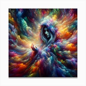 Psychedelic Woman Canvas Print