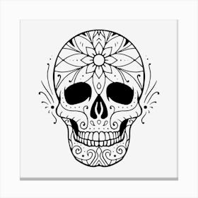 Mandala Skull 03 Canvas Print