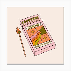 Aquarius Matchbox Canvas Print