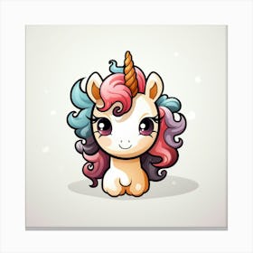 Cute Unicorn 526 Canvas Print