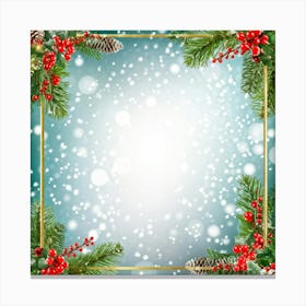 Christmas Frame 12 Canvas Print