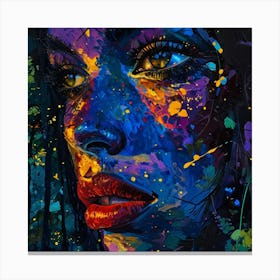 Face Of A Woman Canvas Print