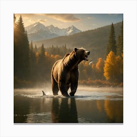 Bear Morning Canvas Print