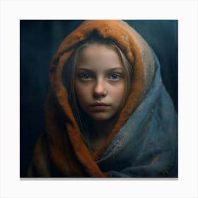 Portrait Of A Young Girl 2 Canvas Print