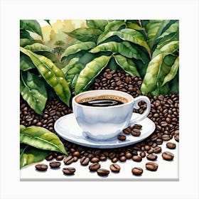 Coffee Beans 226 Canvas Print