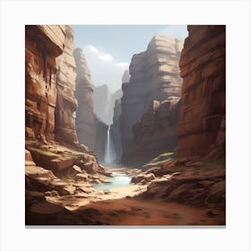 Inviting Canyon Pathway Canvas Print