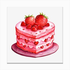 Strawberry Cake 21 Canvas Print