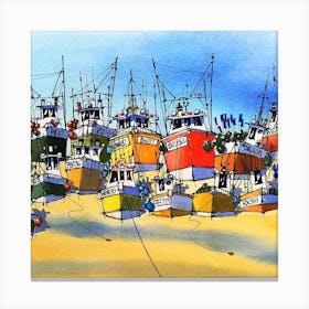 Boat Jumble Canvas Print
