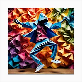 Origami Dancer 96 Canvas Print