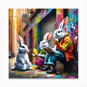 Rabbits Canvas Print