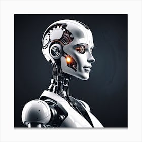 Futuristic Female Robot 11 Canvas Print