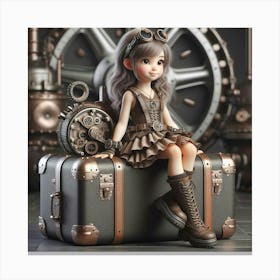 Steampunk Girl 28 Canvas Print