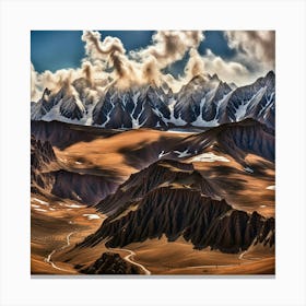 Kazakhstan Mountains Canvas Print