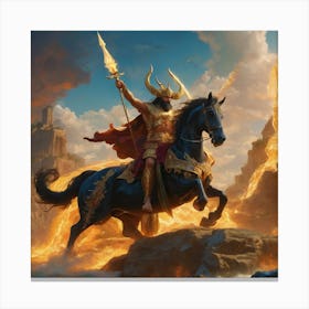 Aphrodite On Horseback Canvas Print