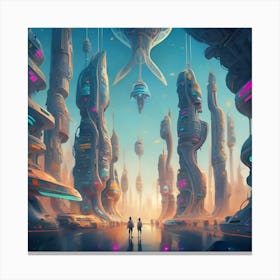 Futuristic City Canvas Print