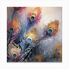 Peacock Feathers 2 Canvas Print