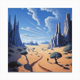 Desert Landscape Canvas Print