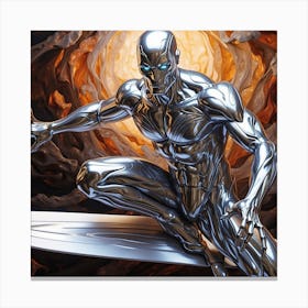 Silver Surfer Canvas Print