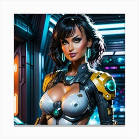 Sci-Fi Girl 2 Canvas Print