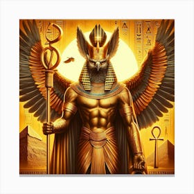 Egyptian God Pharaoh Canvas Print